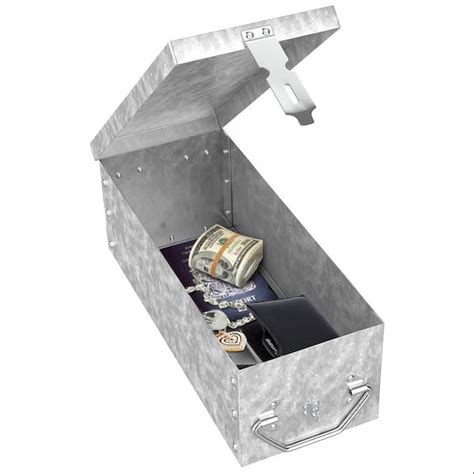 stalwart metal storage lock box 75-005|metal lock box.